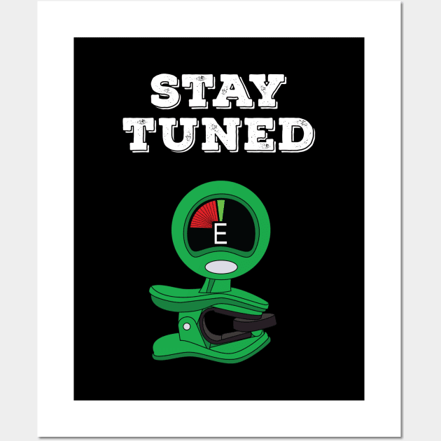 Stay Tuned Green Clip-On Tuner Wall Art by nightsworthy